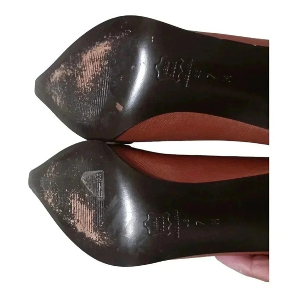 Studio spiga women pointed shoes cognac color size 7M - Picture 9 of 11